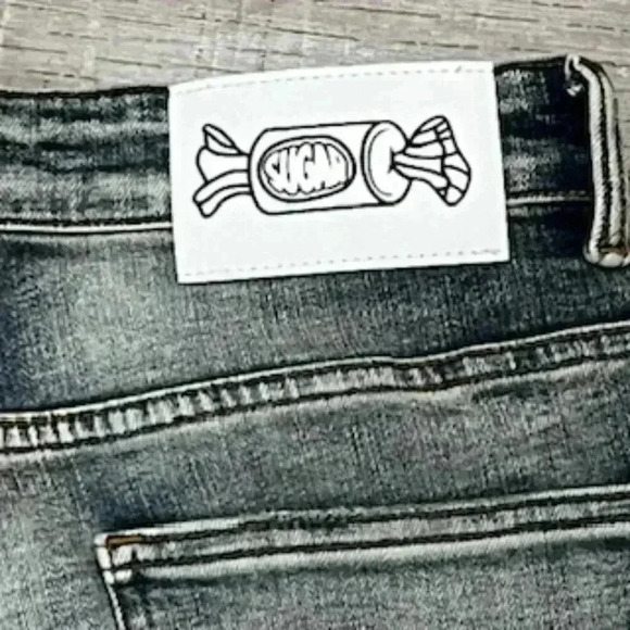 Sugarhill Woodstock Denim Wheat Wash Stretch Taper Distressed Jeans Men's sz 30 - Picture 7 of 12